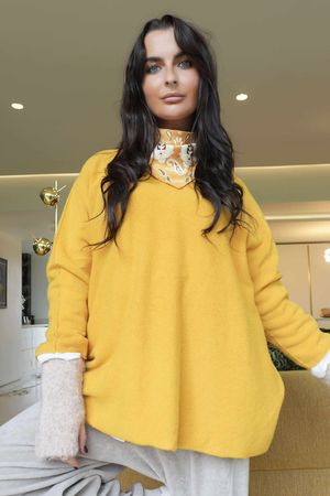 Conrad Oversized Boxy Knit Dijon